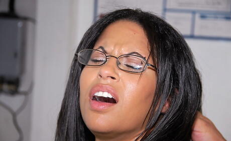 Very attractive american Serena Sinful in sexy underwear in amazing 3some scene 